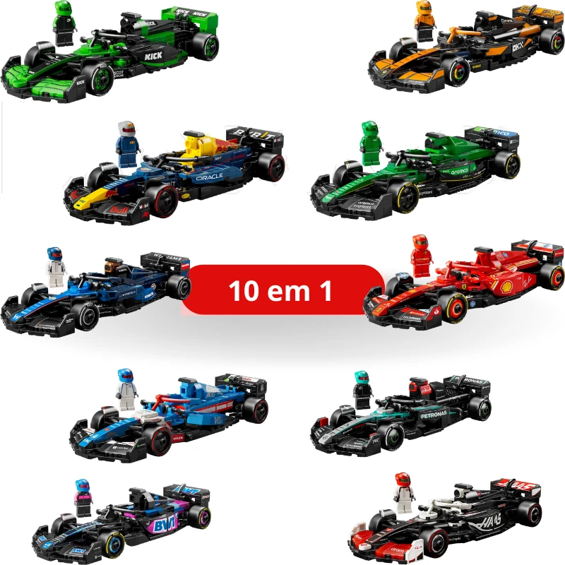 Fórmula 1 Grid Champions 10 em 1 - 2601 peças