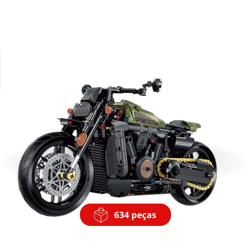 Harley Sportster Miniatura - 634 peças